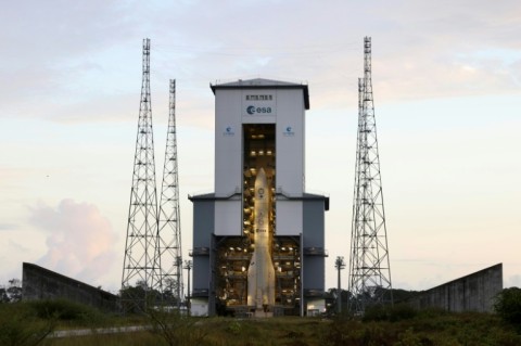 Europe's Ariane 6 rocket is seen ahead of its maiden launch in July 2024 