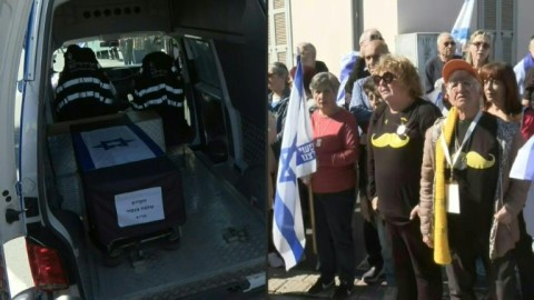 Israelis pay respects to Shlomo Mansour whose body was released by Hamas
