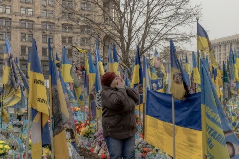 Ukrainian mother Tetiana pays tribute on the birthday of her son, who was killed fighting Russian troops 