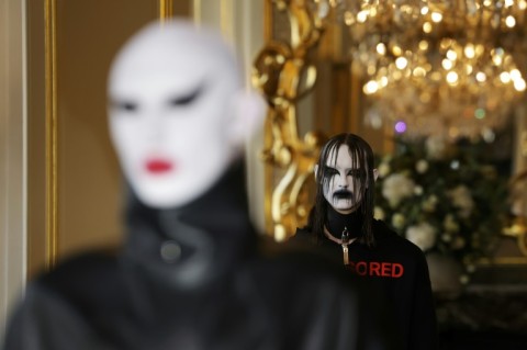 A model in zombie-style make up 