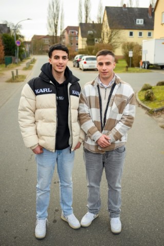 Hasan und Mohammed, asylum seekers from Gaza, now live in Norderstedt