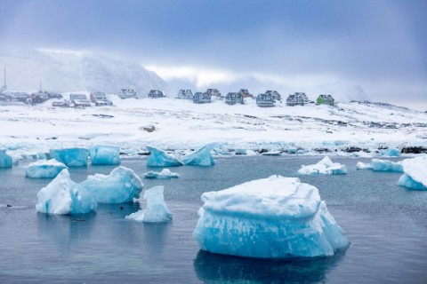 Around 80 percent of Greenland is covered by ice, its climate is extreme and there is very little infrastructure