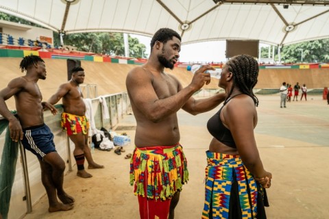 Traditional West African wrestling -- and the gargantuan, sometimes sumo-like men who step into the ring -- captivates audiences across the region, from stadiums in Senegal to desert villages in Niger