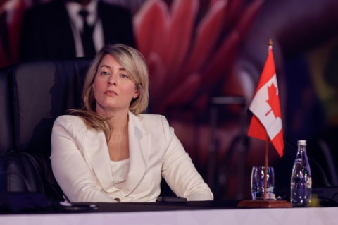 Canada's Foreign Minister Melanie Joly attends at the G20 foreign ministers meeting Johannesburg, South Africa on February 20, 2025