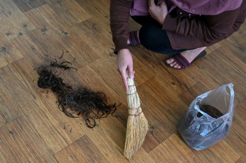 Hair sales are so sensitive that the Taliban authorities burned nearly a ton of human strands in Kabul province