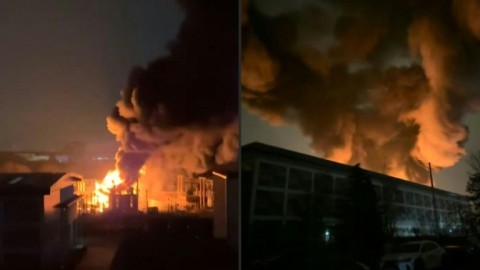 The power outage was caused by a fire at a nearby electricity substation