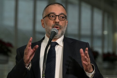 The pope's health 'is improving', one of his doctors, Luigi Carbone, tells reporters on Saturday