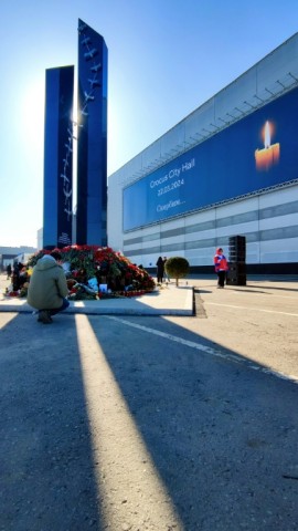 The monument dedicated to the victims was inaugurated on Saturday near the building itself