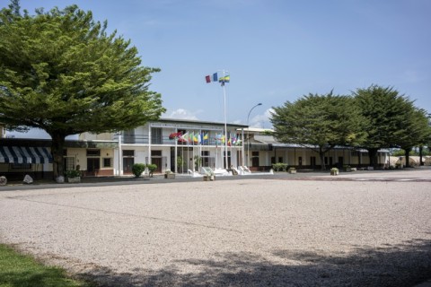 The French camp in the capital Libreville is now shared with its host nation and focused on training