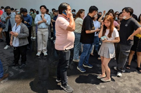 The quake damaged buildings in Bangkok and forced the suspension of some metro and light rail services in the city