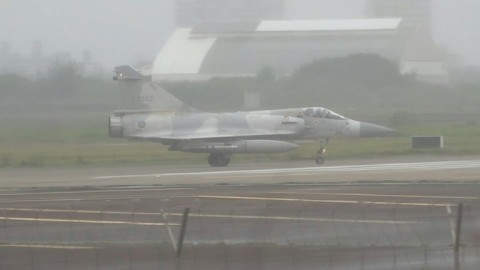 Taiwan fighter jets take off from Hsinchu air base as China launches military drills
