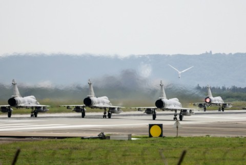 Taipei has dispatched its own air and maritime forces in response to China launching military exercises