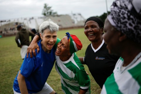 'Grannies World Cup' games are played at a slow but purposeful pace