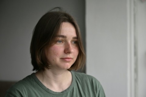 Daria Yedamova has to take care of her two young children while her husband is away fighting