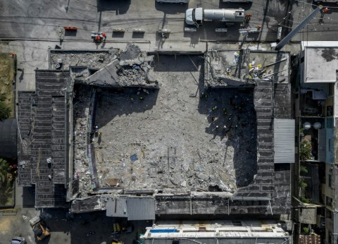 The scene in Santo Domingo resembled the aftermath of an earthquake, with a gaping hole where the roof of the Jet Set club had been