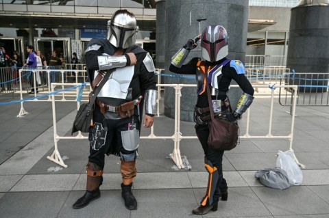 Visitors donned their best 'Star Wars' costumes for the Celebration event in suburban Tokyo