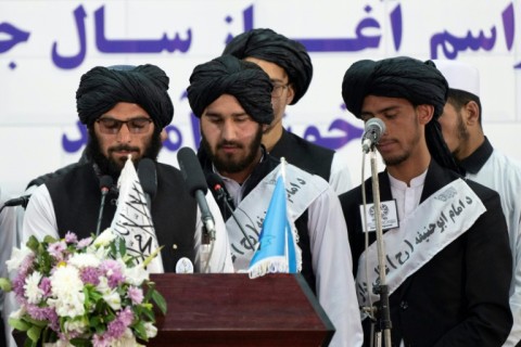 The Taliban authorities say the sharia clothing helps 'protect the society against moral degradation'