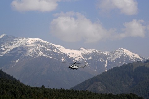 The Indian army has launched a manhunt for the gunmen, with air patrols searching the forested hills