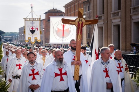 Catholic pilgrims have converged on the Vatican as cardinals prepare to choose a new pope