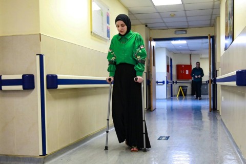 Shahd Tahrawi, a 17-year-old Palestinian wounded in an Israeli air strike in Gaza, says she dreams of becoming a doctor like the surgeons who have saved her life.