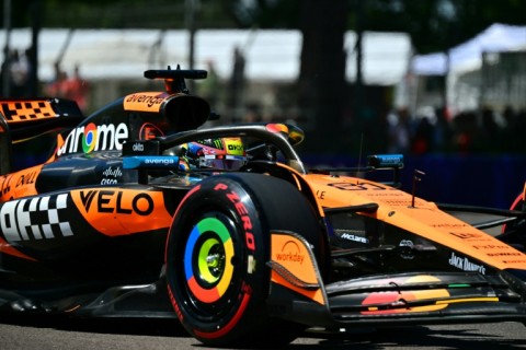 McLaren's Oscar Piastri edged teammate Lando Norris in the opening practice at Imola