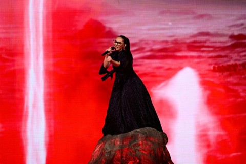 Greece is represented by Klavdia, singing 'Asteromata'