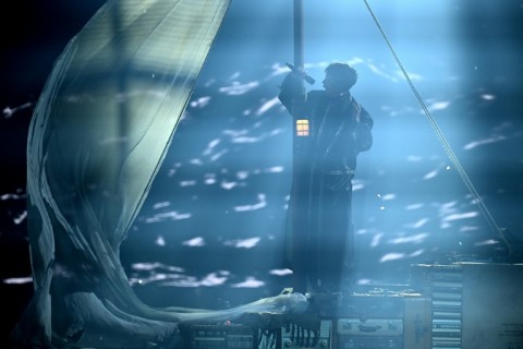 JJ during his Eurovision-winning performance of 'Wasted Love'