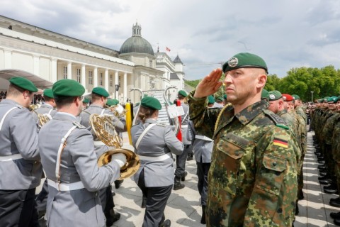 An advance party of around 400 Bundeswehr personnel are already in Lithuania