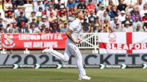 England captain Ben Stokes took two wickets for no runs in 11 balls in a one-off Test against Zimbabwe at Trent Bridge