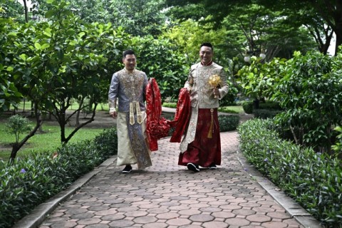 Nearly three years later, the gay Chinese couple are getting married in Thailand, which became Asia's largest nation to legalise same-sex marriage earlier this year