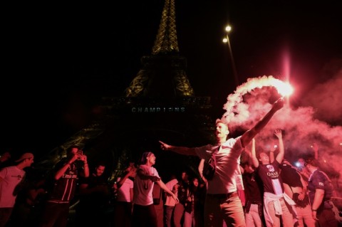 PSG fans were euphoric throughout the night into Sunday