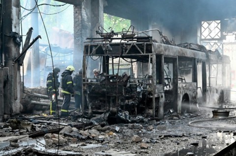 Ukraine's air force said it was hit by 472 Russian drones and seven missiles overnight