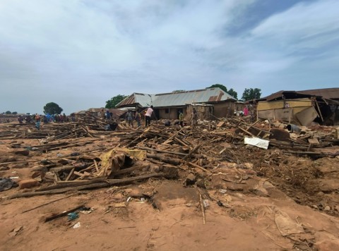 Residents in Mokwa told AFP they feared bodies were buried under the rubble
