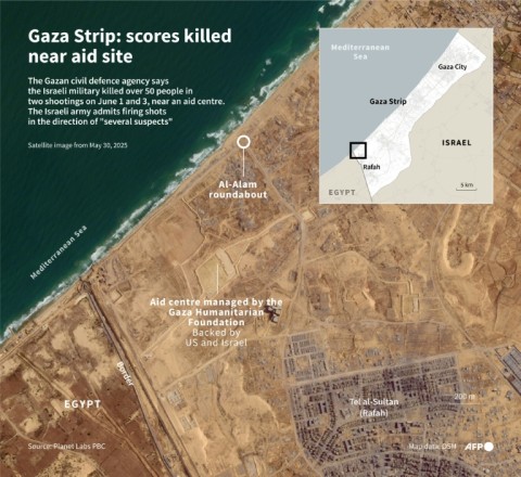 Gaza Strip: scores killed near aid site