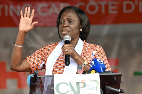Former first lady and presidential candidate Simone Ehivet Gbagbo said conditions for a 'peaceful, calm election' had not been met