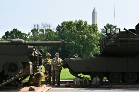 Police fired tear gas at anti-Trump protesters in Los Angeles, which has seen a week of such demonstrations