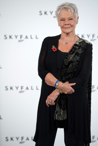 Actress Judi Dench played the fictional head of MI6 in several James Bond movies -- though she was referred to as "M", not "C"