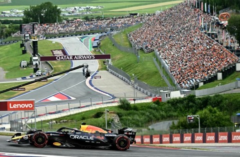 Max Verstappen was making noise on and off the track at Spielberg on Friday