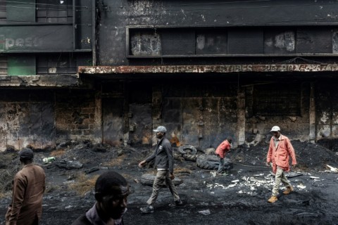 Nairobi's business district was heavily damaged by last week's unrest
