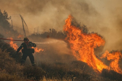 Greece is prey to wildfires fuelled by strong winds, drought and heat linked to climate change
