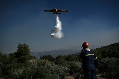 Officials in Crete ordered evacuations when water bomber planes were unable to reach fire-affected areas