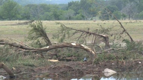Aftermath of deadly Texas floods near Camp Mystic where 27 girls went missing