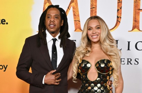 Beyonce, seen here with her rapper husband Jay-Z, also had her likeness used
