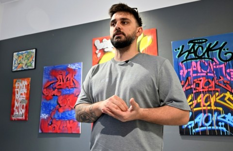 When he was young, Frenkie said the thrill of illegally painting gripped him, but it soon became "a form of therapy" in a country recovering from war