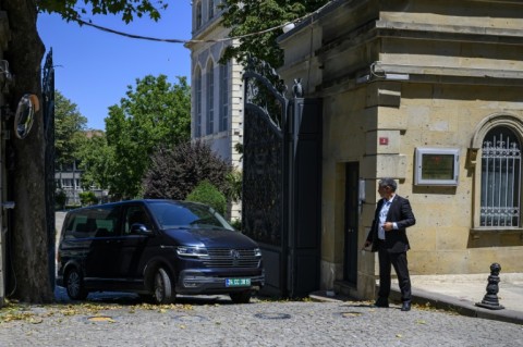 European diplomats were seen leaving the Iranian consulate after several hours inside