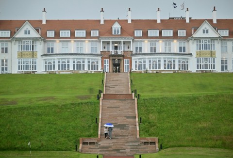 The Trump Turnberry hotel and golf resort in Turnberry, on the west coast of Scotland, which is preparing for the arrival of the US president