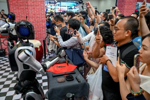 Organisers said the forum involved more than 800 companies, showcasing over 3,000 products -- the undeniable crowd pleasers being the humanoid robots