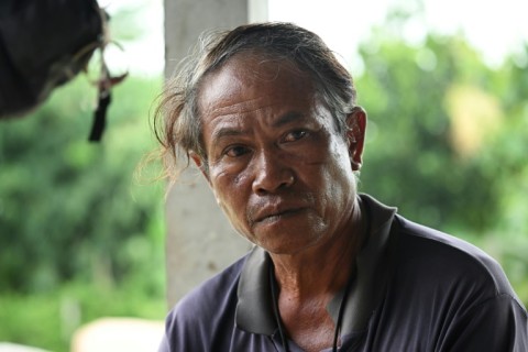 Samuan Niratpai's village has been designated a "red zone" for artillery strikes