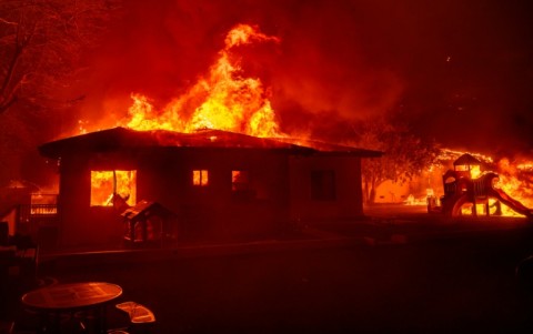 The Los Angeles blazes in January constitute the largest-ever insured wildfire loss event by far, reaching an estimated $40 billion, said Swiss Re