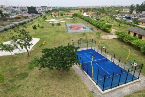 A tennis court and football pitches are among the new amenities now on offer